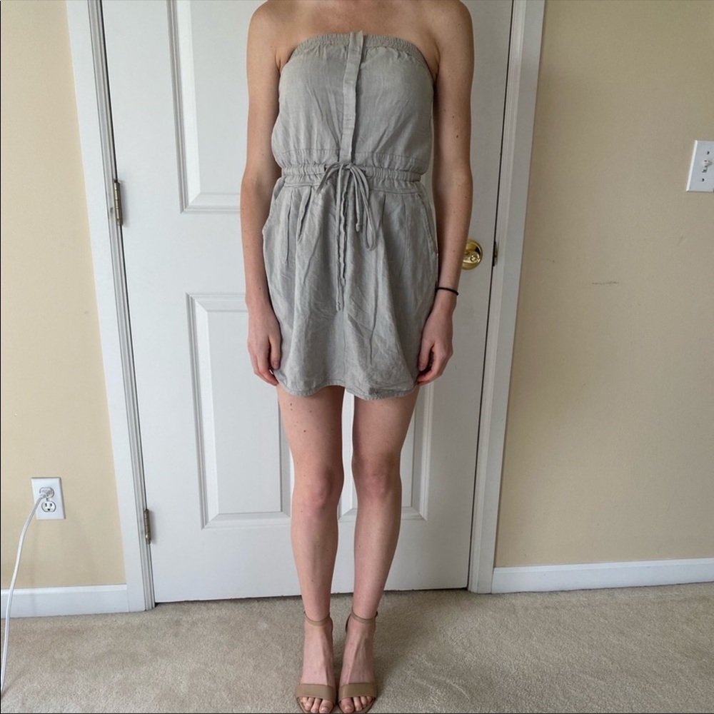 Wilfred (Aritzia) Gray Drawstring Dress XXS